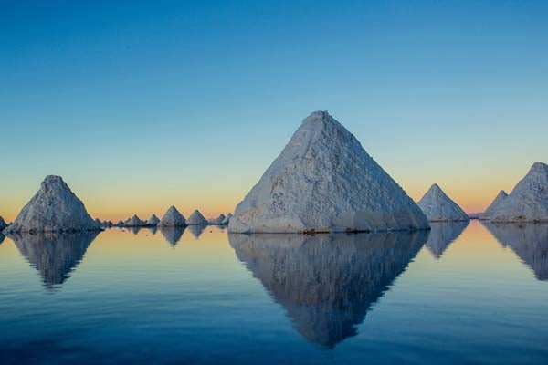 Солени планини в Салар де Уюни, Боливия