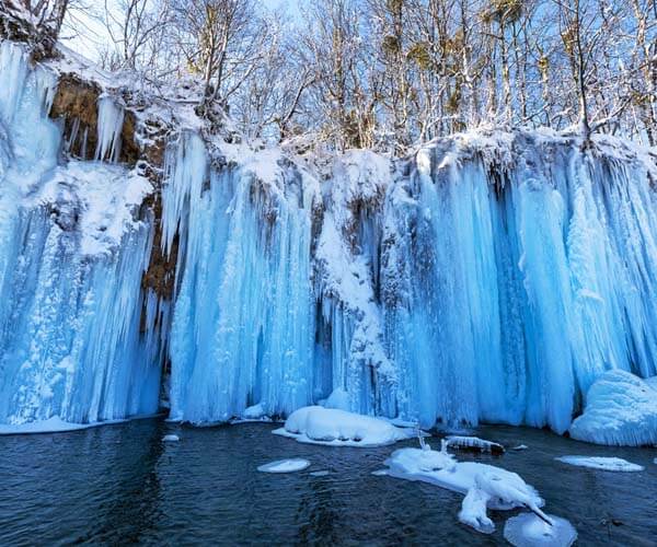 National Park in Croatia in winter