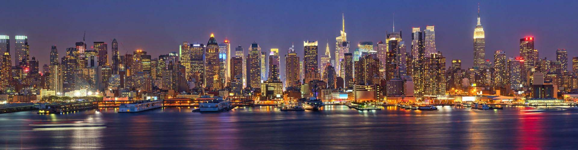 САЩ Ню Йорк панорамен изглед към Манхатън