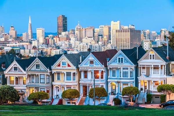 Цветни къщички, Сан Франциско, САЩ